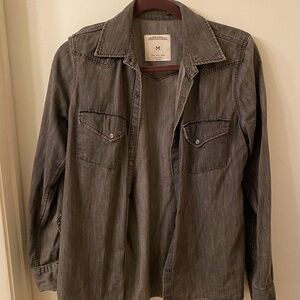 Zara Women’s Gray Denim Shirt